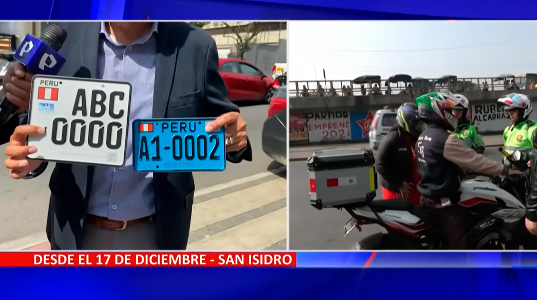 Placas más grandes y con holograma de seguridad deberán tener motocicletas desde el 17 de diciembre